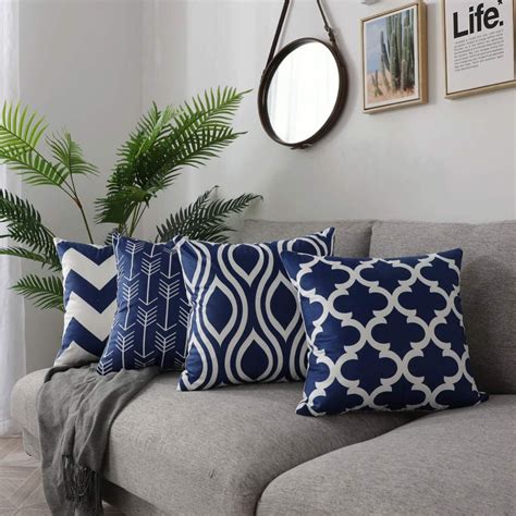 blue throw pillows couch|contemporary blue throw pillows.